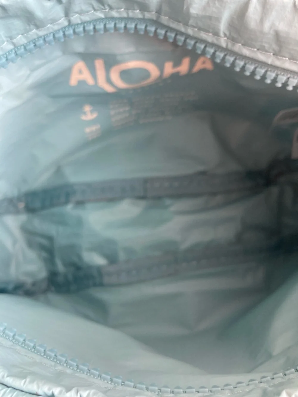 ALOHA Collection Teal Floral Crossbody with Cream Strap - Picture 2 of 4